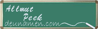 Allmut Peek Visitenkarte